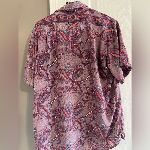 EARTHBOUND TRADING Co. Paisley Y2K boho Print Button medium - Picture 3 of 4